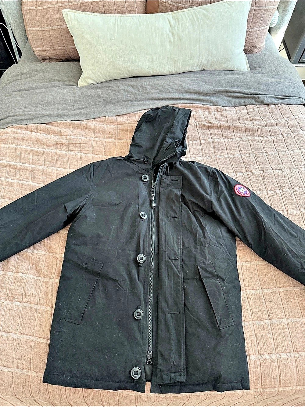 Canada Goose Black Hooded Parka